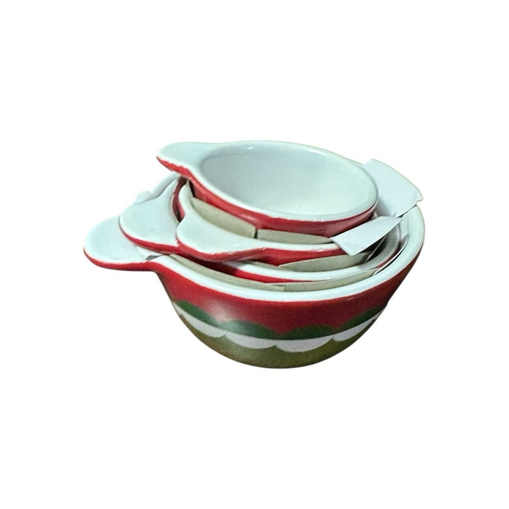 Crate & Barrel Holiday Nesting Measuring Cups No Box